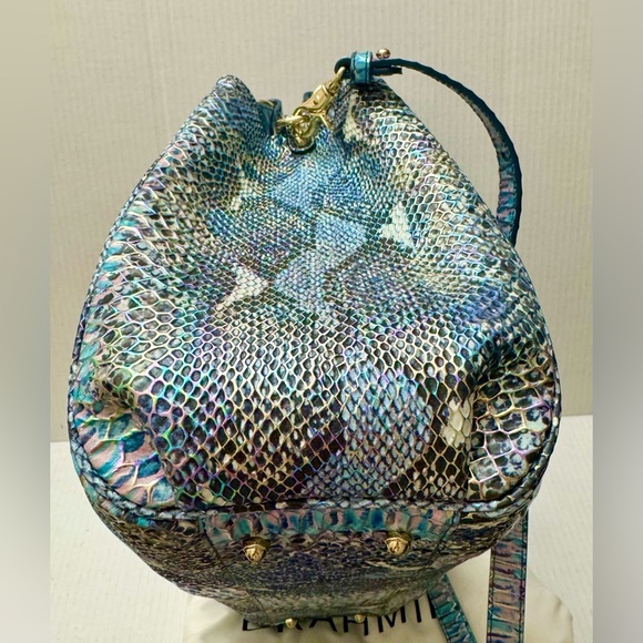 Brahmin Elise Satchel In Opal Marine Seville - Picture 6 of 8